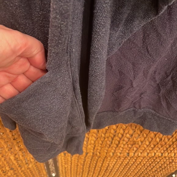 ATHLETA PRANAYAMA modal Studio Sweater ~wrap ~ navy blue - Picture 7 of 10